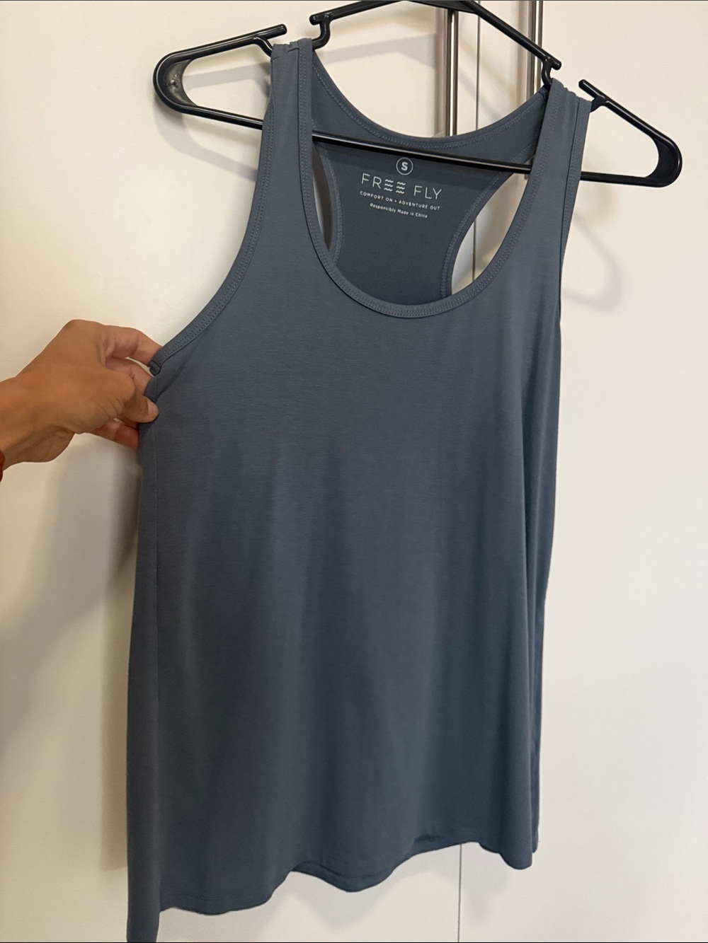 Free Fly Apparel Slate Blue Racerback Tank Top